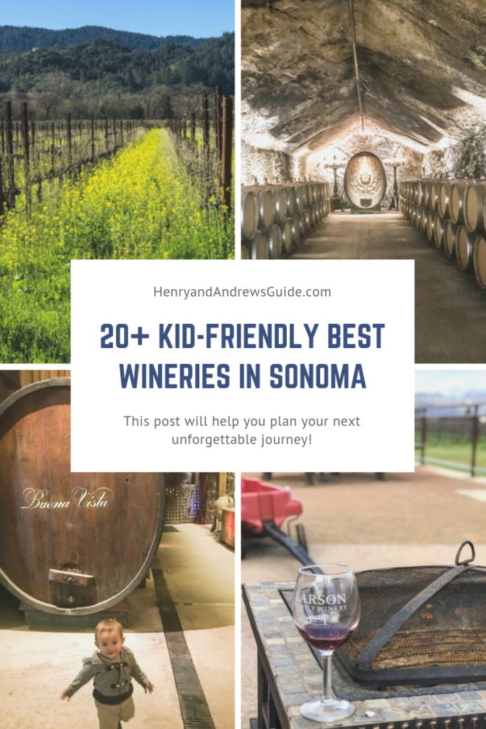 20+ KID-FRIENDLY BEST WINERIES IN SONOMA | Henry And Andrew's Guide